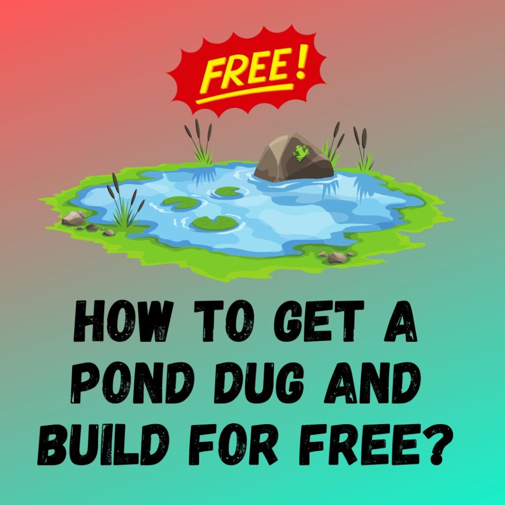 How To Get A Pond Dug And Build For Free Govt Grants Guide 101